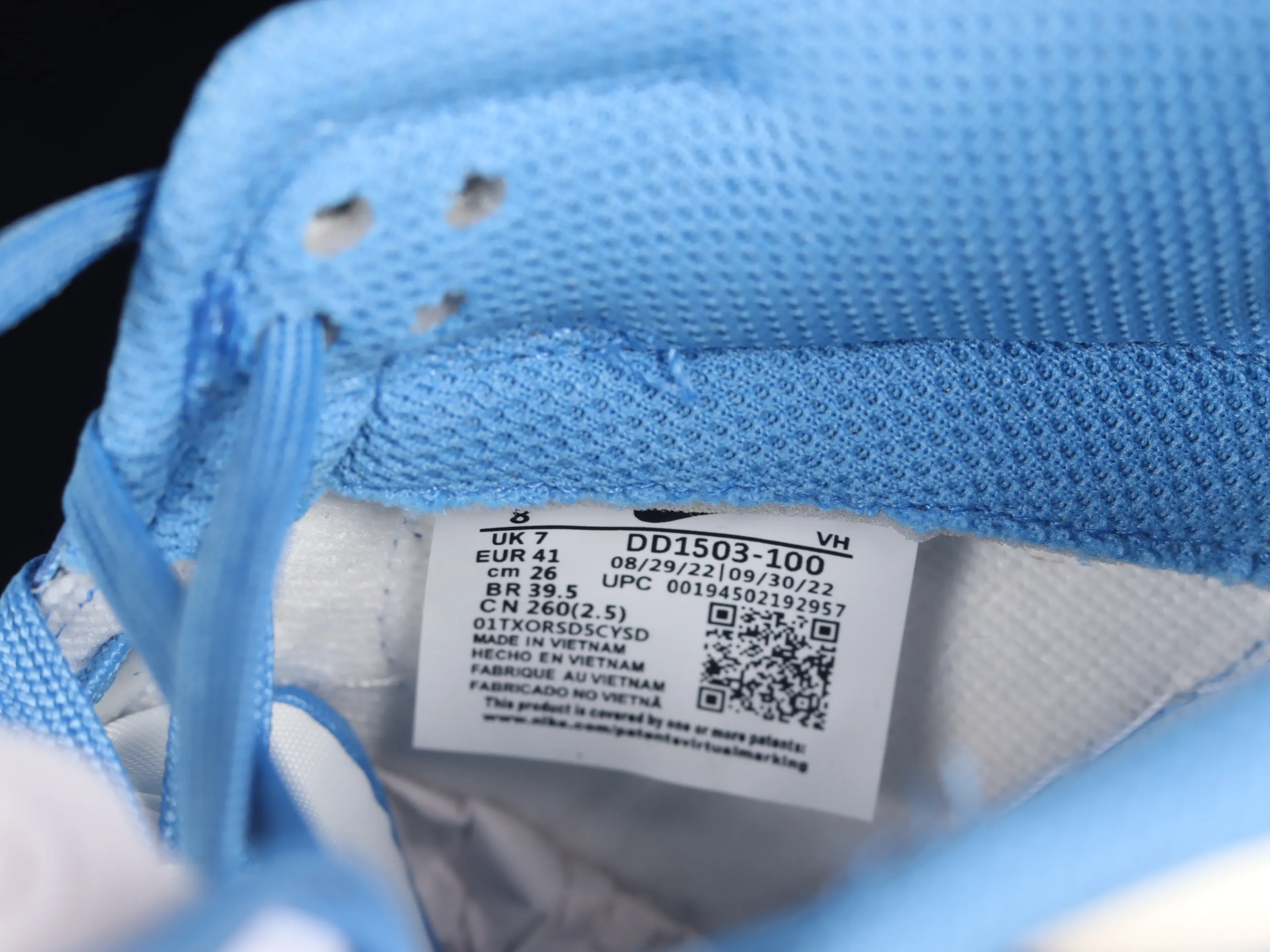 All categories Nk SB Dunk series Nk SB Dunk Low low-top sneakers Nk Dunk Low SB North Carolina blue SB low-top casual sneakers DD1503-100